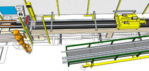 Banc étirage tube aluminium